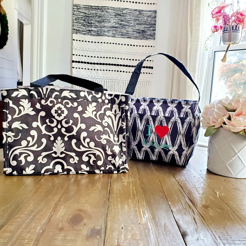 2 Pc Thirty-One Black/White Organization Bag Bundle